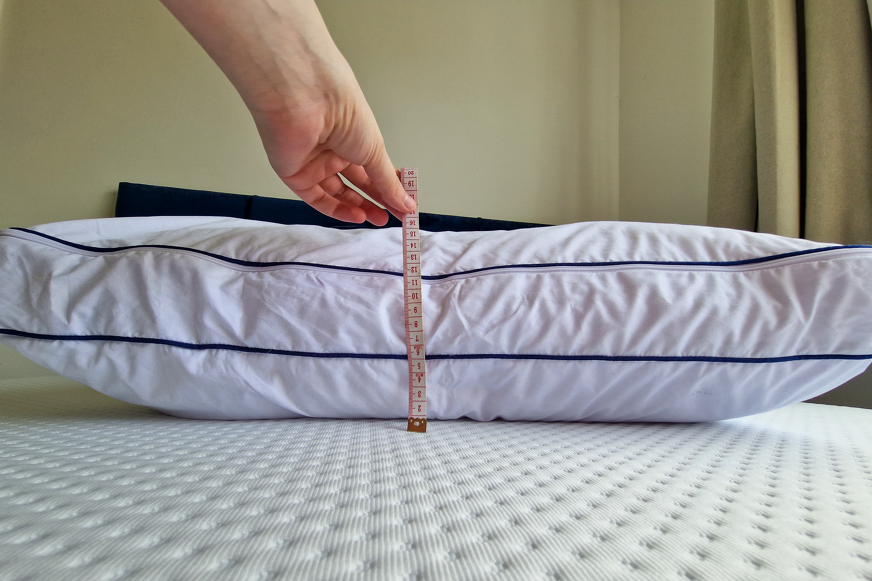 emma premium microfibre pillow depth